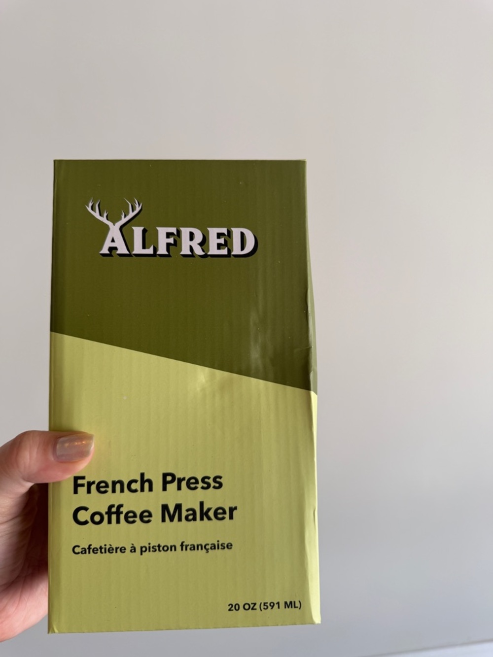 Alfred Boxed French Press - Olive Green